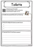 Vorschau - Unterrichtsreihen - Toilette Lückentext mit Wortspeicher Hörverstehen und Suchsel - Seite 3