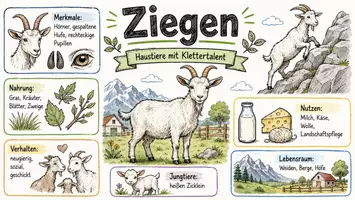 Vorschau - Arbeitsblätter - Arbeitsblatt "Ziegen" + Onlineübung & MP3 + Infografik - Seite 2