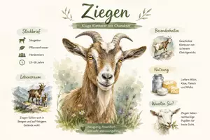 Vorschau - Arbeitsblätter - Arbeitsblatt "Ziegen" + Onlineübung & MP3 + Infografik - Seite 1