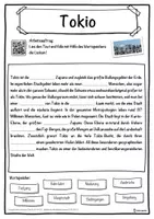Vorschau - Unterrichtsreihen - Tokio Lückentext mit Wortspeicher Hörverstehen und Suchsel - Seite 1