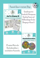 Vorschau - Arbeitsblätter - Freebie Sommerferien Pop Art – 3 kreative Ausmalbilder Grundschule - Kunst ohne Vorbereitung Klasse 1-4 - Seite 1