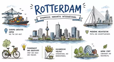 Vorschau - Arbeitsblätter - Lernposter + Arbeitsblätter zum Thema "Rotterdam" (Lückentext, Hörverstehen) + Lösung + MP3 + Mindmap + Infografik - Seite 2