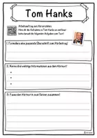 Vorschau - Unterrichtsreihen - Tom Hanks Lückentext mit Wortspeicher Hörverstehen und Suchsel - Seite 3