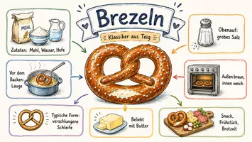 Vorschau - Arbeitsblätter - Arbeitsblätter "Brezel" + Lösung & MP3 + Infografik - Seite 1