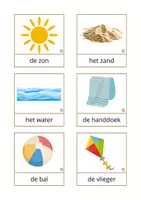 Voorbeeld - woordkaarten - thema kamperen - Pagina 2