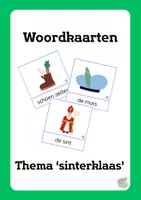 Voorbeeld - woordkaarten - Sint - Voorblad