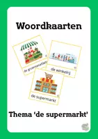 Voorbeeld - woordkaarten - Supermarkt - Voorblad