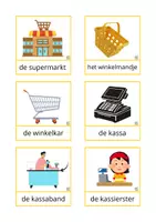 Voorbeeld - woordkaarten - Supermarkt - Pagina 2
