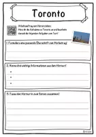 Vorschau - Unterrichtsreihen - Toronto Lückentext mit Wortspeicher Hörverstehen und Suchsel - Seite 3