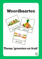Voorbeeld - woordkaarten - groenten en fruit (1) - Voorblad