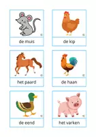 Voorbeeld - woordkaarten - huisdieren - Pagina 3