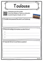 Vorschau - Unterrichtsreihen - Toulouse Lückentext mit Wortspeicher Hörverstehen und Suchsel - Seite 3