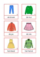 Voorbeeld - Woordkaarten - Kleding - Pagina 2