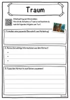 Vorschau - Unterrichtsreihen - Traum Lückentext mit Wortspeicher Hörverstehen und Suchsel - Seite 3