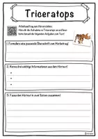 Vorschau - Unterrichtsreihen - Triceratops Lückentext mit Wortspeicher Hörverstehen und Suchsel - Seite 3