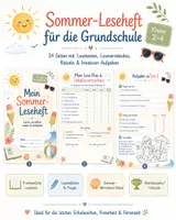 Vorschau - Stundenentwürfe - Schule-Lesehefte Klasse 3/4 – 4 Lesepakete zu Schulstart, Klassenfahrt, Klassengemeinschaft & Sommerferien - Seite 1