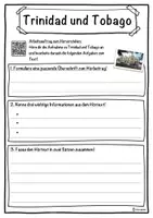Vorschau - Unterrichtsreihen - Trinidad und Tobago Lückentext mit Wortspeicher Hörverstehen und Suchsel - Seite 3