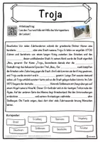 Vorschau - Unterrichtsreihen - Troja Lückentext mit Wortspeicher Hörverstehen und Suchsel - Seite 1