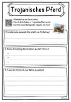 Vorschau - Unterrichtsreihen - Trojanisches Pferd Lückentext mit Wortspeicher Hörverstehen und Suchsel - Seite 3