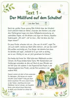 Vorschau - Arbeitsblätter - Umwelt- & Nachhaltigkeits-Leseheft für die Grundschule | 24 Seiten mit Lesetexten, Aufgaben, Rätseln & Urkunde - Seite 3