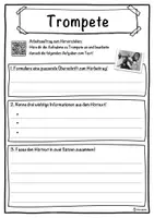 Vorschau - Unterrichtsreihen - Trompete Lückentext mit Wortspeicher Hörverstehen und Suchsel - Seite 3