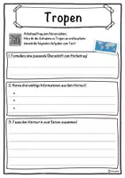 Vorschau - Unterrichtsreihen - Tropen Lückentext mit Wortspeicher Hörverstehen und Suchsel - Seite 3