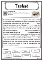 Vorschau - Unterrichtsreihen - Tschad Lückentext mit Wortspeicher Hörverstehen und Suchsel - Seite 1