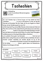 Vorschau - Unterrichtsreihen - Tschechien Lückentext mit Wortspeicher Hörverstehen und Suchsel - Seite 1