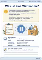 Vorschau - Arbeitsblätter - Gaza Waffenruhe einfach erklärt Arbeitsblatt Klasse 6 bis 7 - Seite 1