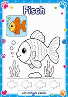 Aperçu - Feuilles d'exercices - Meine Tier-Malmappe – Tiere zum Ausmalen für Kinder - Page 1