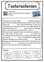 Vorschau - Unterrichtsreihen - Tschetschenien Lückentext mit Wortspeicher Hörverstehen und Suchsel - Seite 1