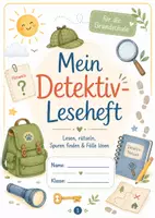 Vorschau - Arbeitsblätter - Detektiv-Leseheft für die Grundschule | 24 Seiten mit Lesekrimis, Leseverständnis, Wortschatz-Rätseln & kreativen Aufgaben - Seite 1