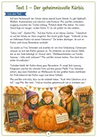 Vorschau - Arbeitsblätter - Herbst- & Halloween-Leseheft für die Grundschule | 24 Seiten mit Lesetexten, Aufgaben, Worträtseln, Challenge & Urkunde - Seite 3