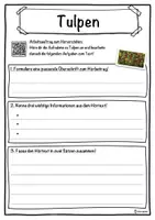 Vorschau - Unterrichtsreihen - Tulpen Lückentext mit Wortspeicher Hörverstehen und Suchsel - Seite 3