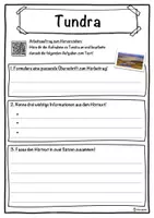 Vorschau - Unterrichtsreihen - Tundra Lückentext mit Wortspeicher Hörverstehen und Suchsel - Seite 3