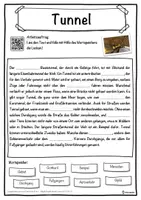 Vorschau - Unterrichtsreihen - Tunnel Lückentext mit Wortspeicher Hörverstehen und Suchsel - Seite 1
