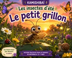 Aperçu - Préparation de séance / Séance complète - Kamishibaï – Les insectes d'été : le petit grillon - Page de couverture