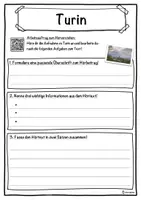 Vorschau - Unterrichtsreihen - Turin Lückentext mit Wortspeicher Hörverstehen und Suchsel - Seite 3