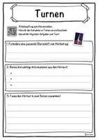 Vorschau - Unterrichtsreihen - Turnen Lückentext mit Wortspeicher Hörverstehen und Suchsel - Seite 3