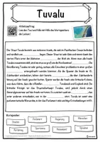 Vorschau - Unterrichtsreihen - Tuvalu Lückentext mit Wortspeicher Hörverstehen und Suchsel - Seite 1