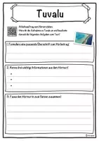 Vorschau - Unterrichtsreihen - Tuvalu Lückentext mit Wortspeicher Hörverstehen und Suchsel - Seite 3