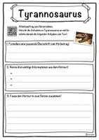 Vorschau - Unterrichtsreihen - Tyrannosaurus Lückentext mit Wortspeicher Hörverstehen und Suchsel - Seite 3