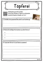 Vorschau - Unterrichtsreihen - Töpferei Lückentext mit Wortspeicher Hörverstehen und Suchsel - Seite 3