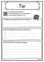 Vorschau - Unterrichtsreihen - Tür Lückentext mit Wortspeicher Hörverstehen und Suchsel - Seite 3