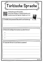 Vorschau - Unterrichtsreihen - Türkische Sprache Lückentext mit Wortspeicher Hörverstehen und Suchsel - Seite 3