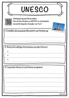 Vorschau - Unterrichtsreihen - UNESCO Lückentext mit Wortspeicher Hörverstehen und Suchsel - Seite 3