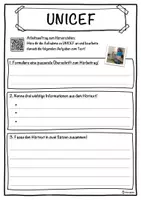 Vorschau - Unterrichtsreihen - UNICEF Lückentext mit Wortspeicher Hörverstehen und Suchsel - Seite 3