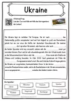 Vorschau - Unterrichtsreihen - Ukraine Lückentext mit Wortspeicher Hörverstehen und Suchsel - Seite 1