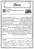 Vorschau - Unterrichtsreihen - Uluru Lückentext mit Wortspeicher Hörverstehen und Suchsel - Seite 1