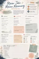 Vorschau - Anderer Materialtyp - Reflexion / Rückblick Schuljahr - Deckblatt